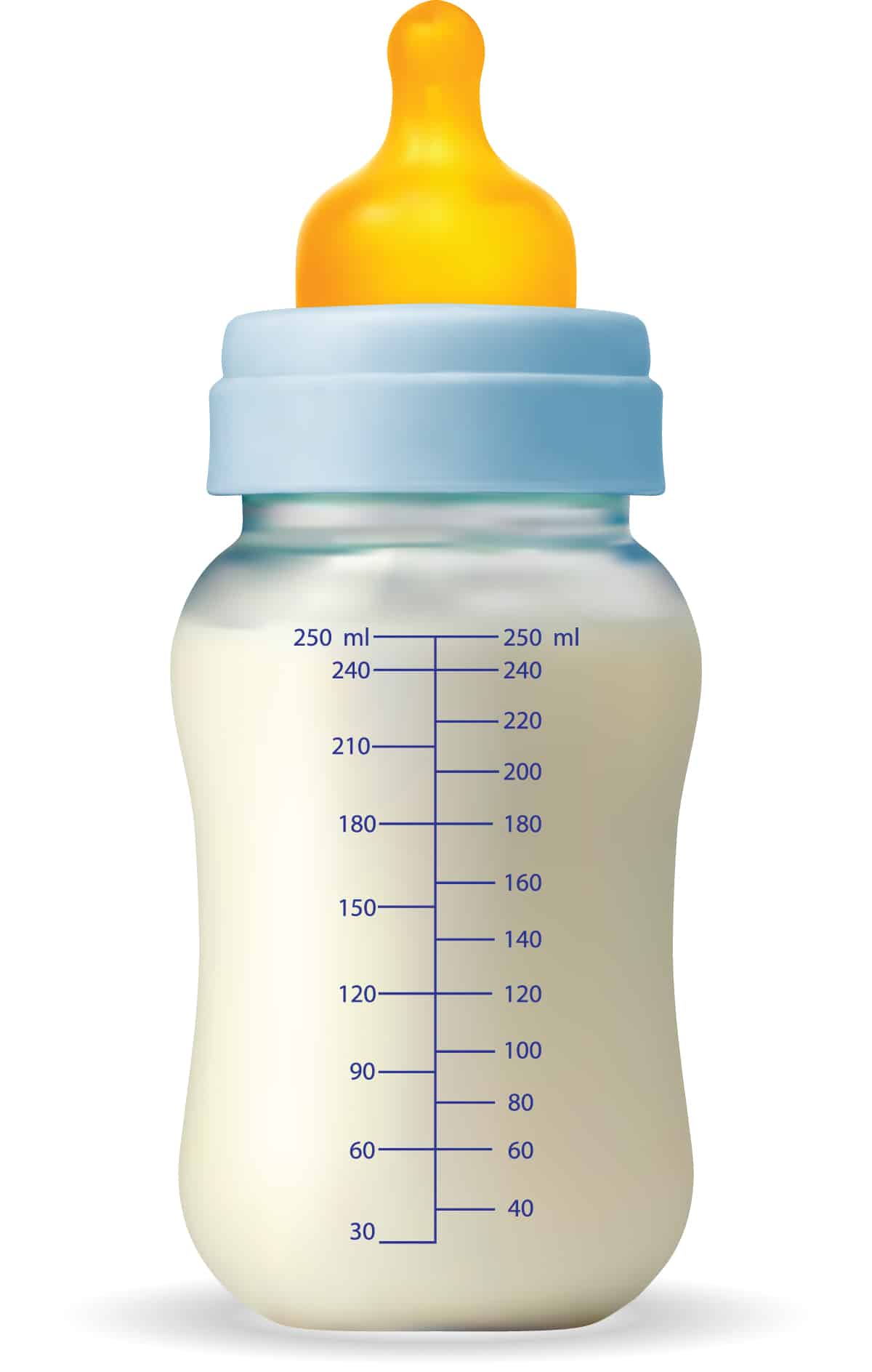 4 Large Baby Milk Bottles
