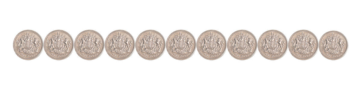 11 Pound Sterling Coins