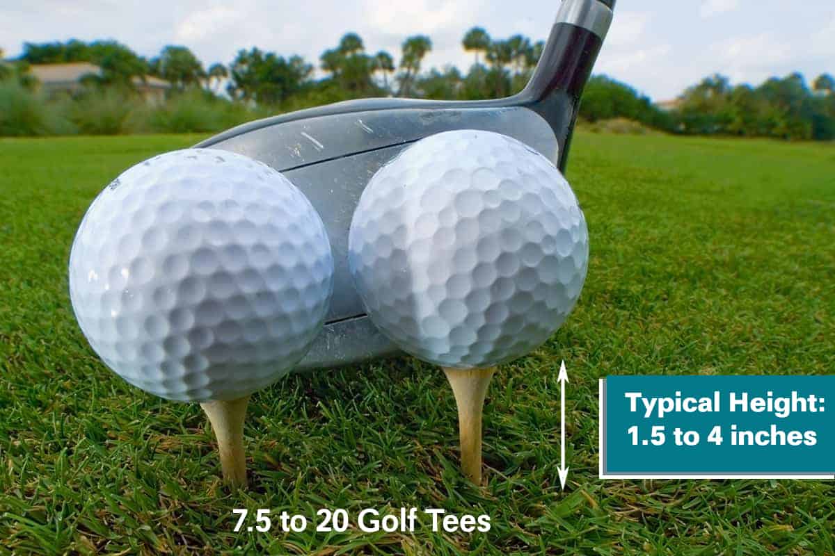 7.5 to 20 Golf Tees
