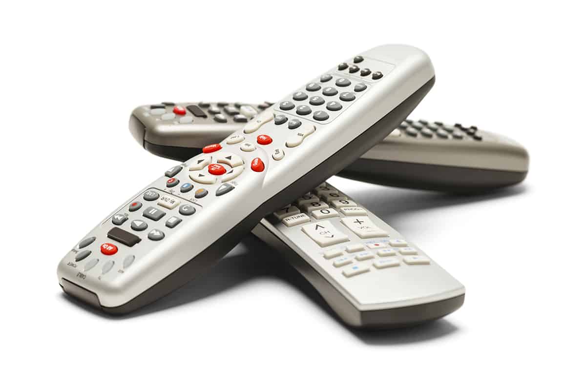 3 TV remotes