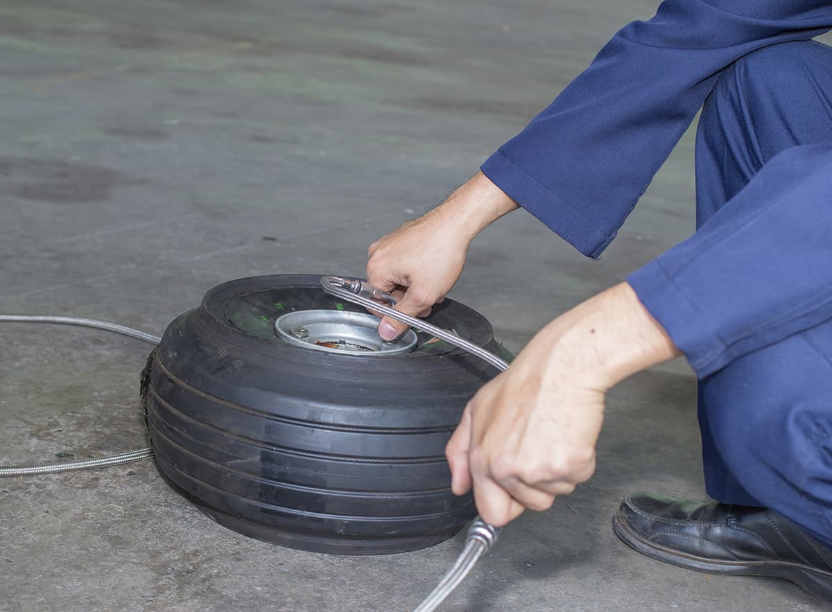 Airplane Tires Are Filled with Nitrogen