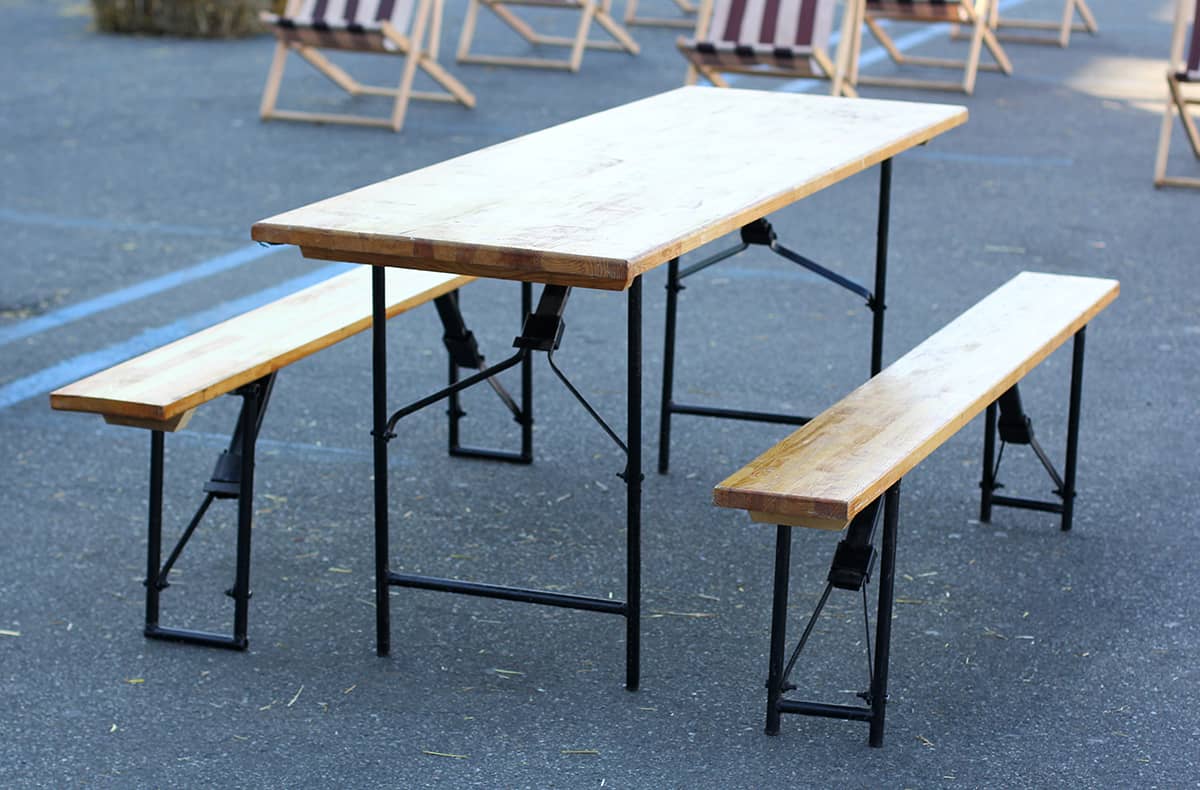 Five Folding Tables/Benches