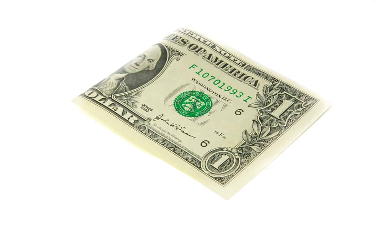 Folded Dollar Bill