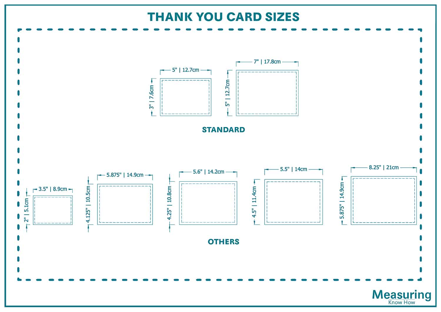 Thank You Card Sizes