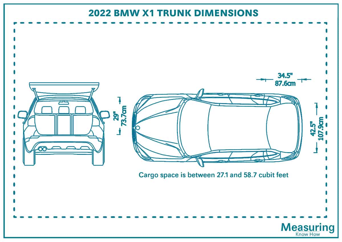BMW X1 Trunk dimension