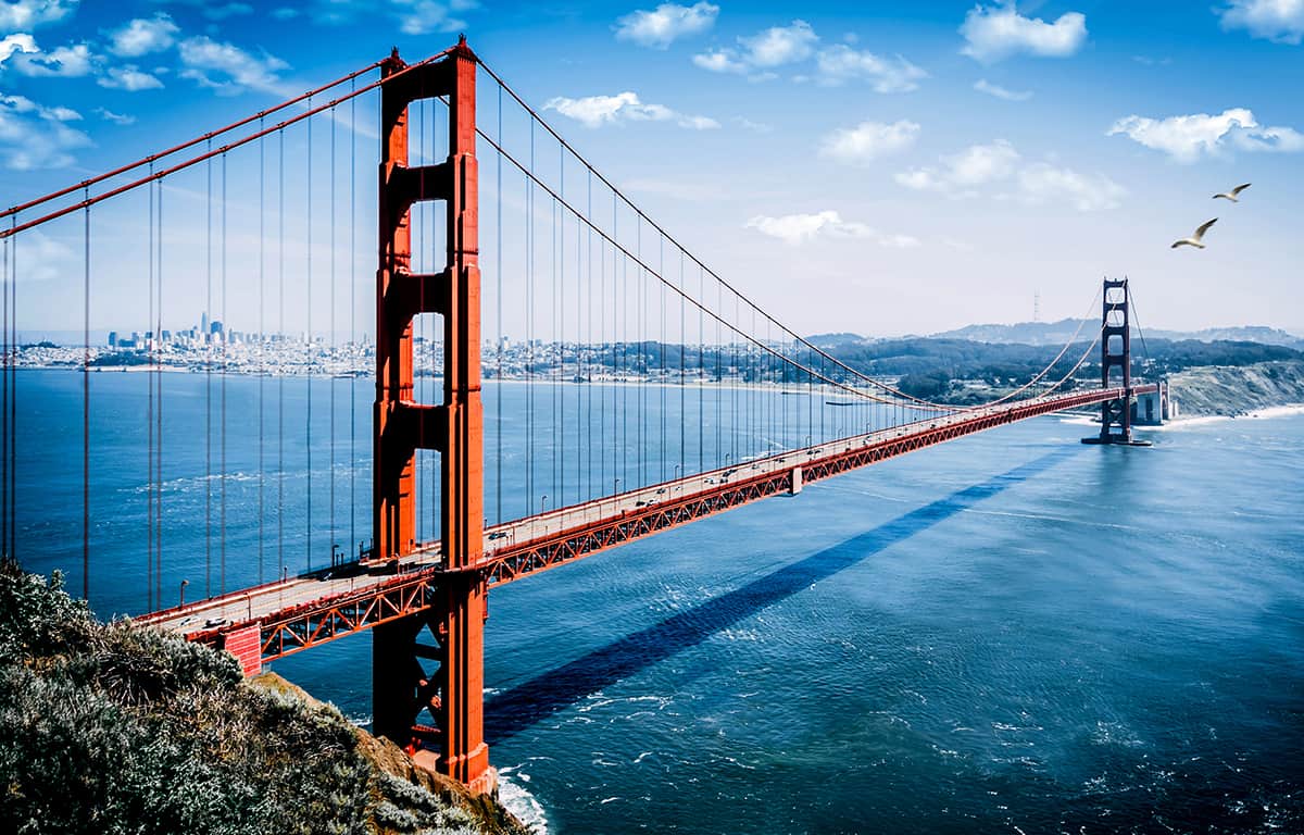 2 point 5 Golden Gate Bridges