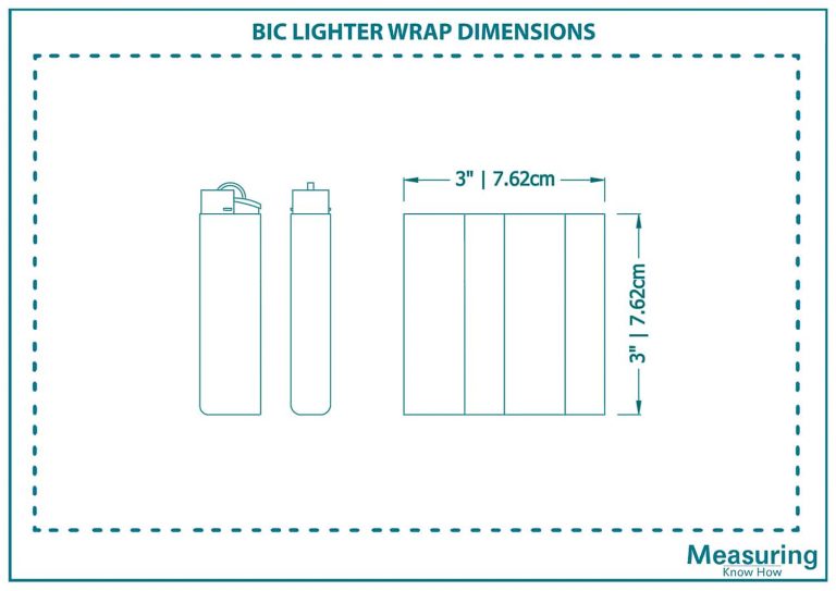What Are the BIC Lighter Wrap Dimensions? (with Drawings