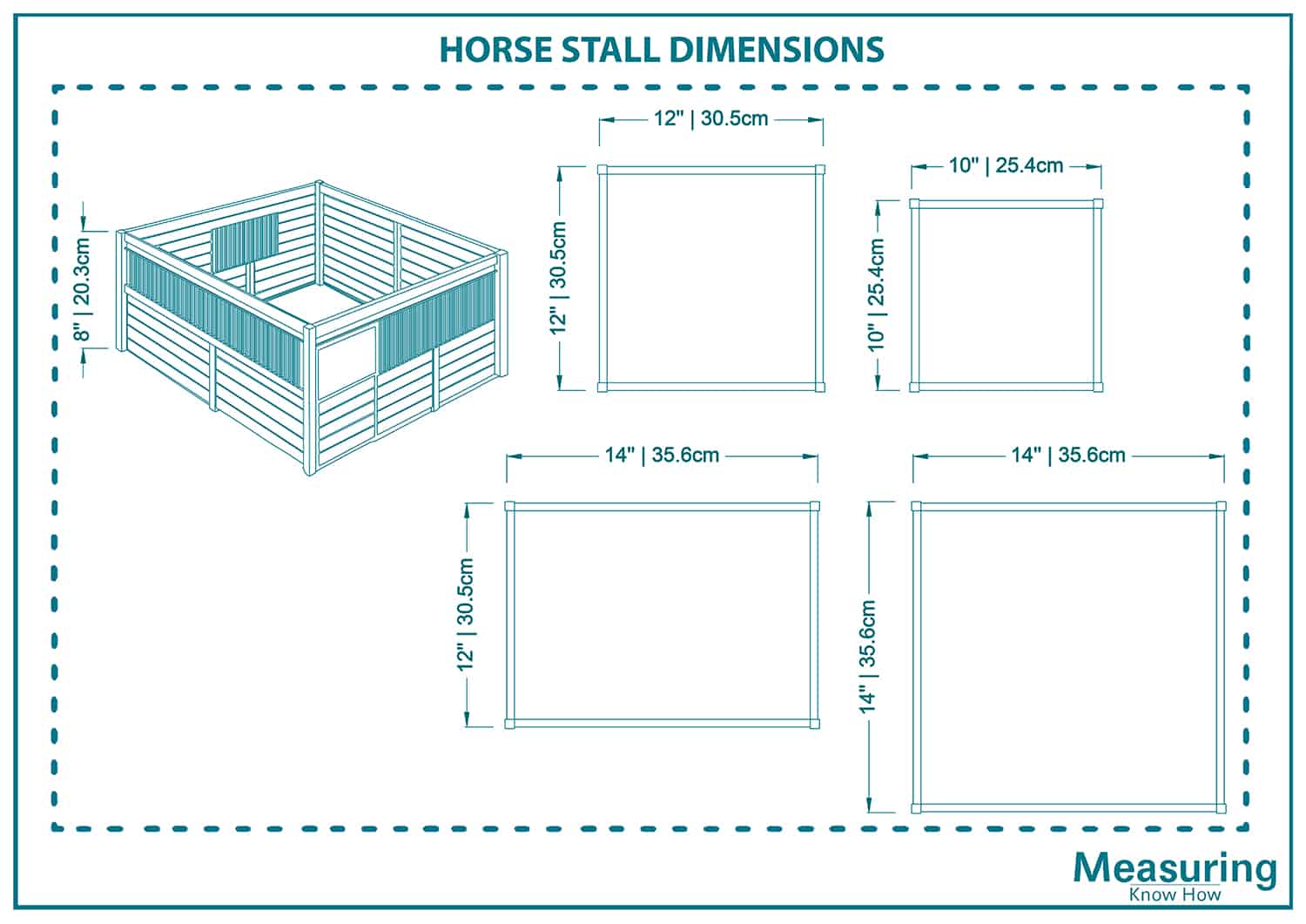 Horse stall dimensions