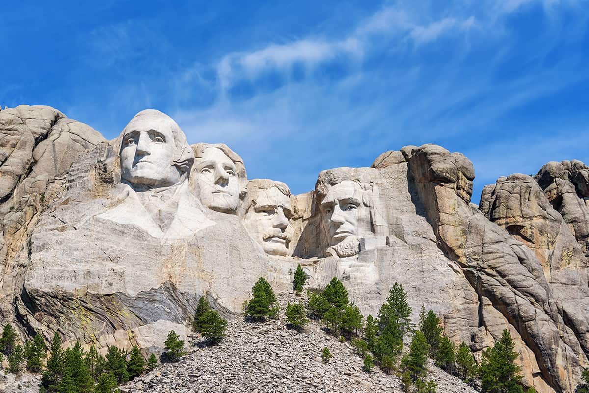 President Heads on Mount Rushmore