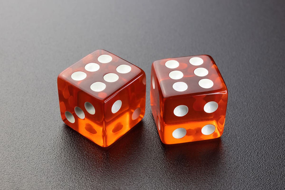 Standard dice size