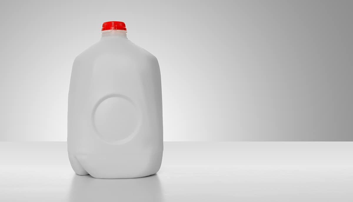 What Is the Circular Indentation in Milk Gallons