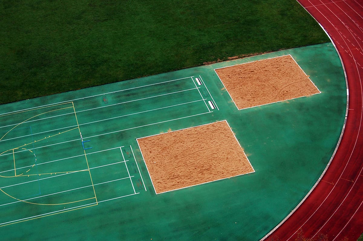 dimensions of a long jump pit