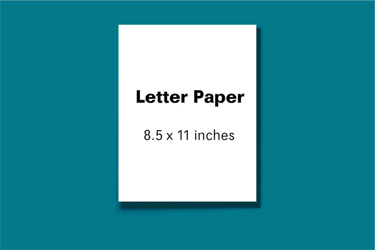 letter paper size