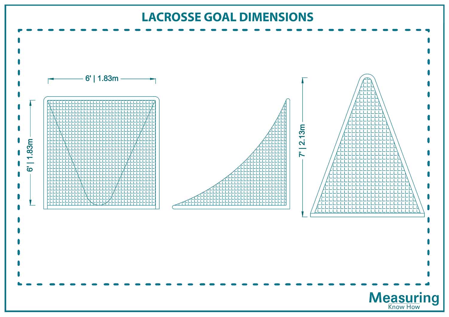 Lacrosse goal dimensions