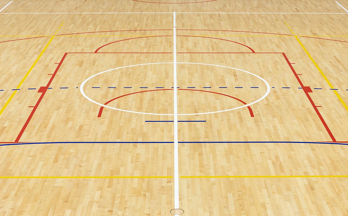 Indoor Volleyball Court Markings