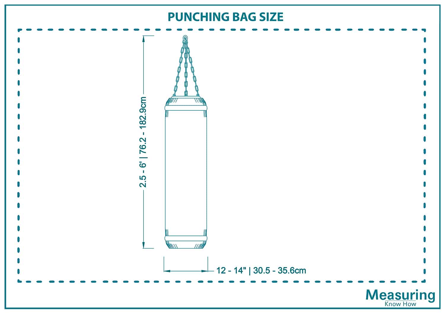 Punching bag size