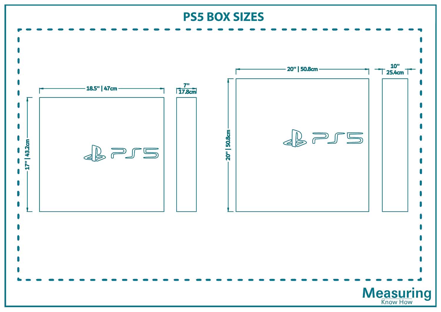 PS5 box sizes