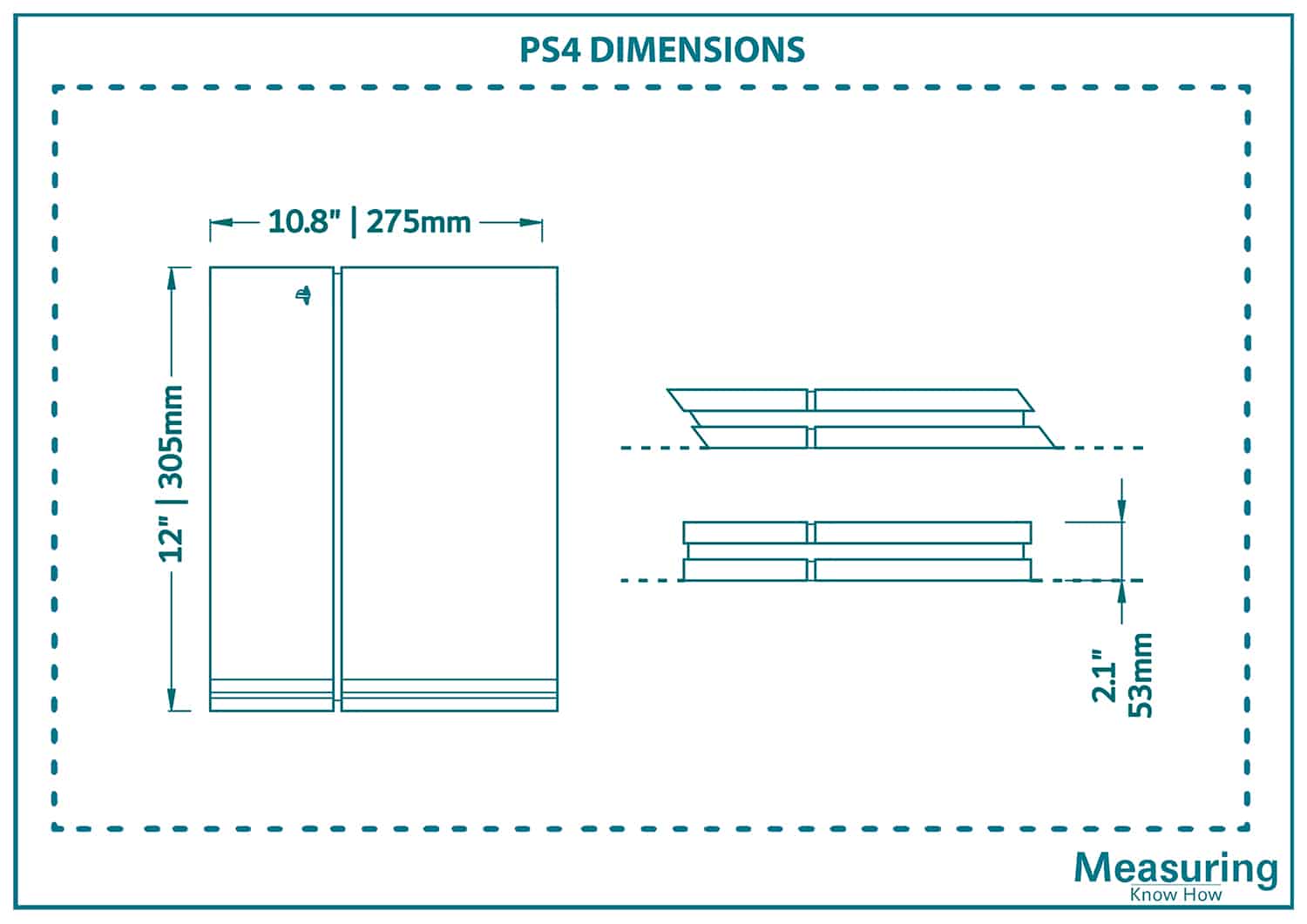 PS4 Dimensions