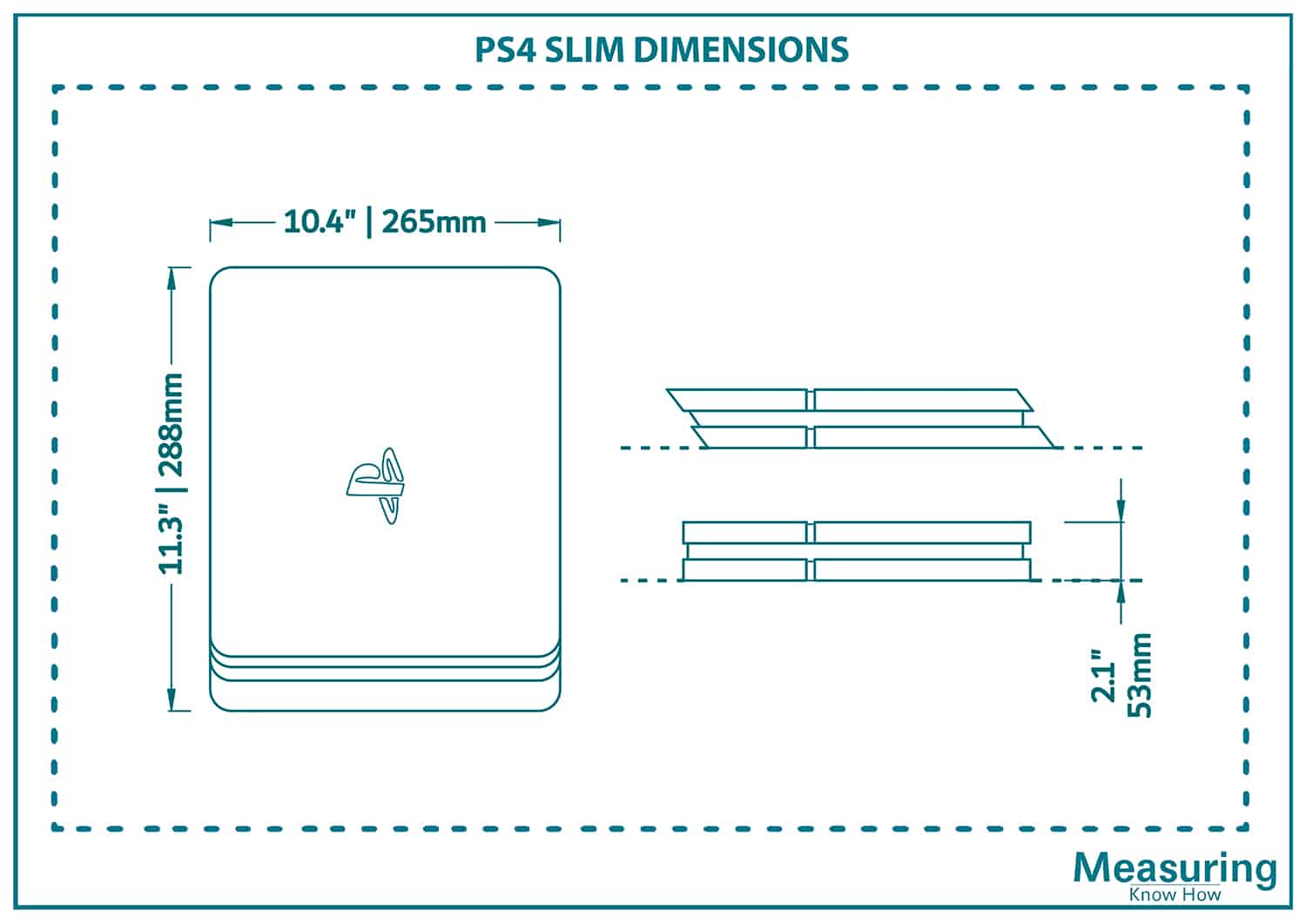 PS4 Slim Dimensions