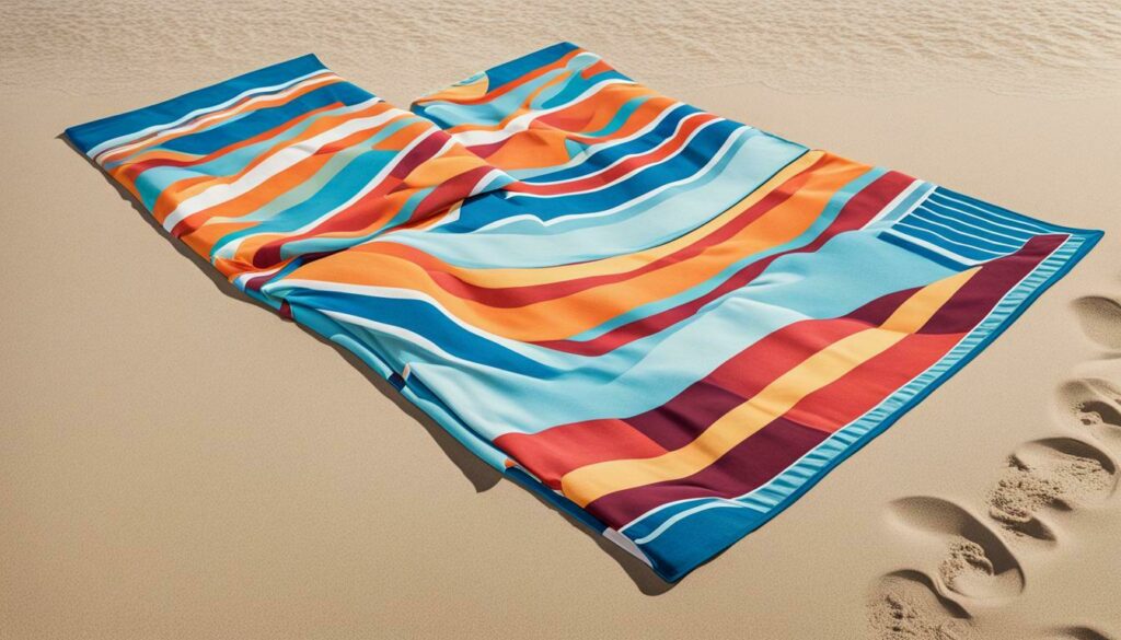 Different shapes of beach towels