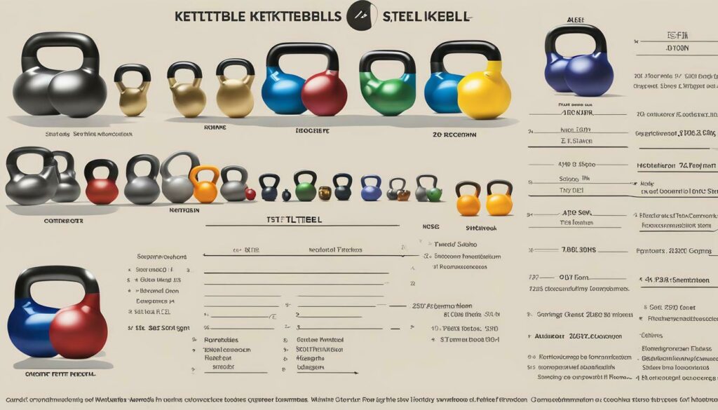 kettlebell size chart