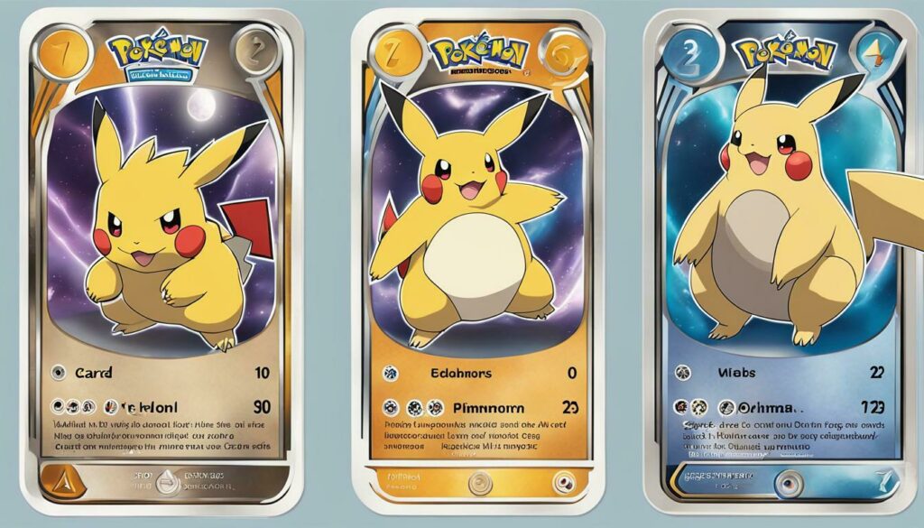 trading card sizes for pokemon