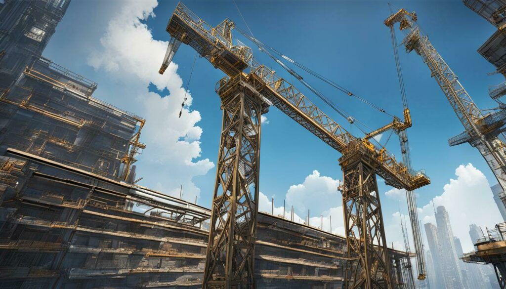 12-foot-tall construction crane