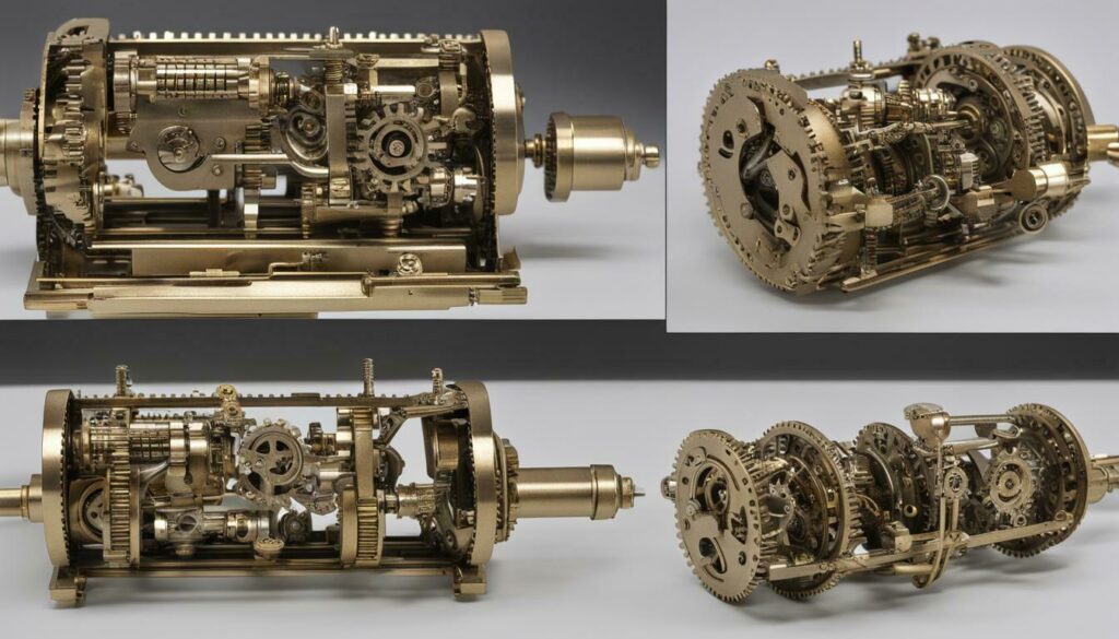 4-inch miniature clockwork mechanism