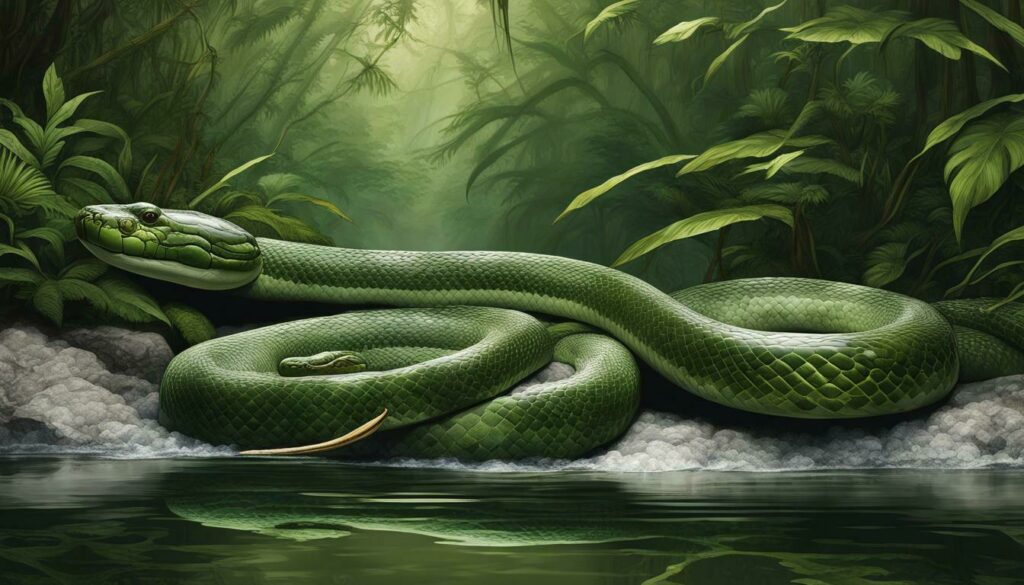 6-meter long giant anaconda