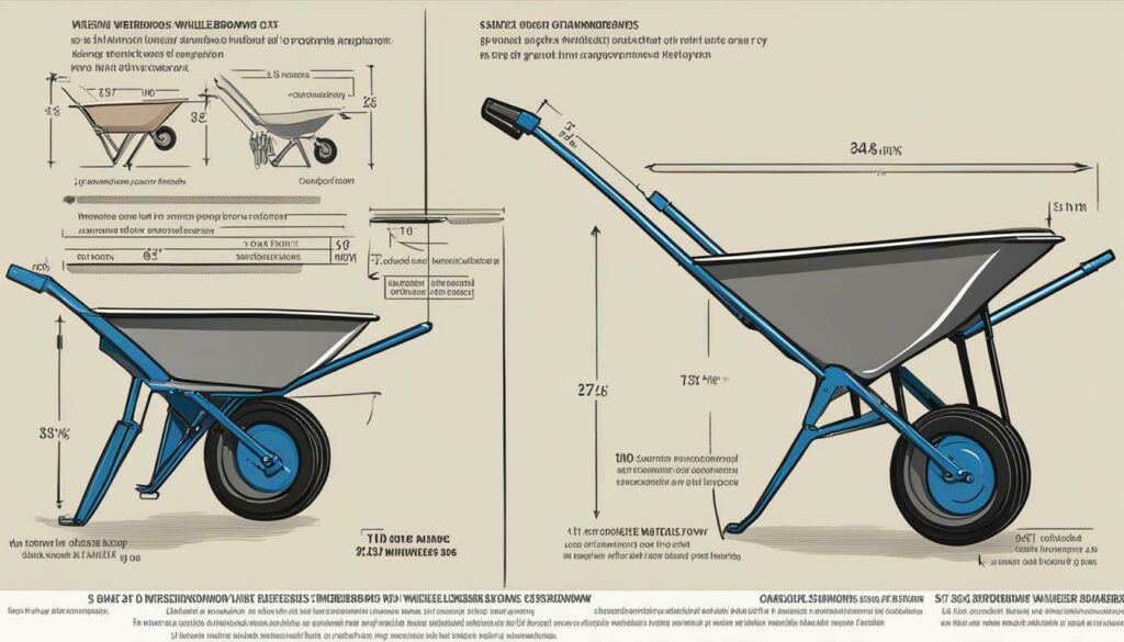 Compact and Large Wheelbarrow Dimensions