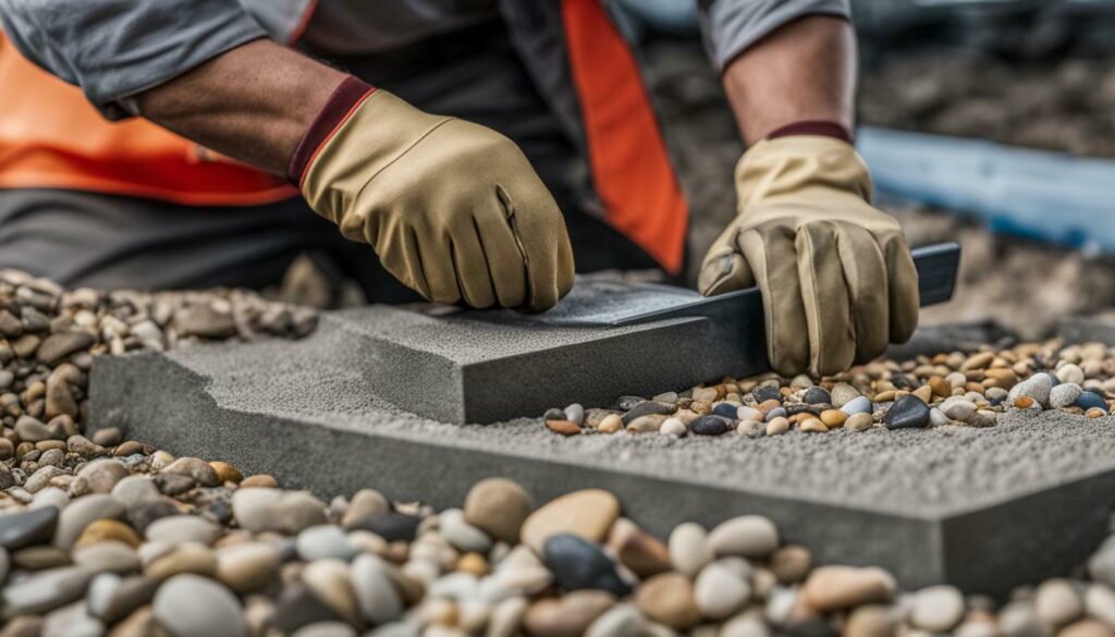 Determining the thickness of the gravel base