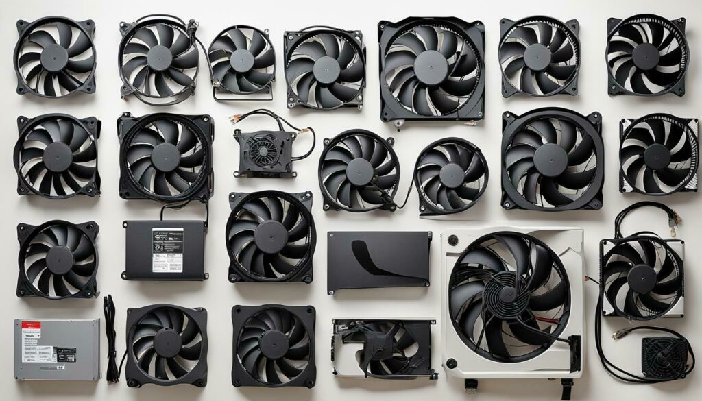 Different fan sizes for computer case