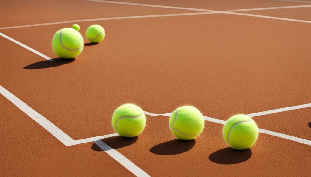 Tennis ball size comparison