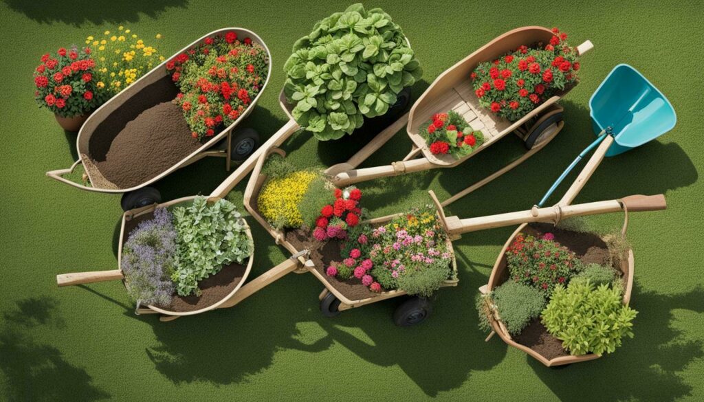 Wheelbarrow dimensions for gardening