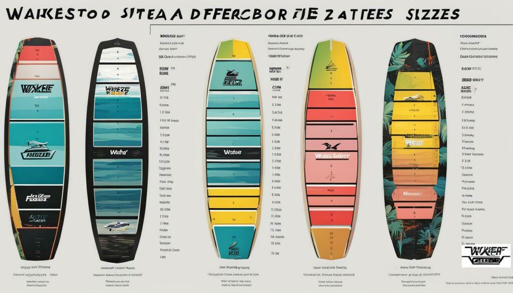 choosing the right wakeboard size chart
