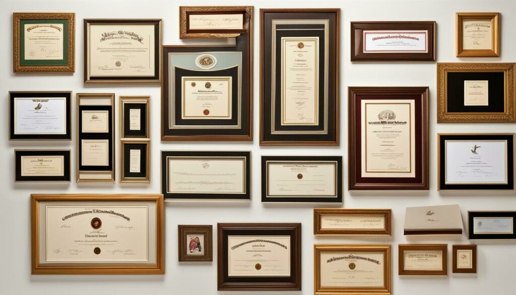 custom diploma frame sizes