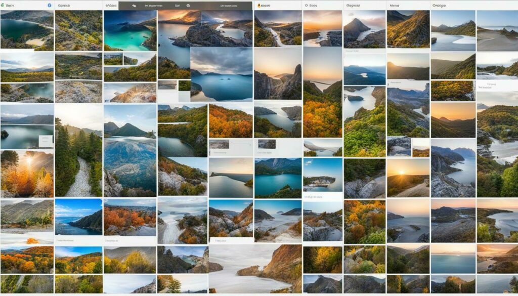 google photos sorting options