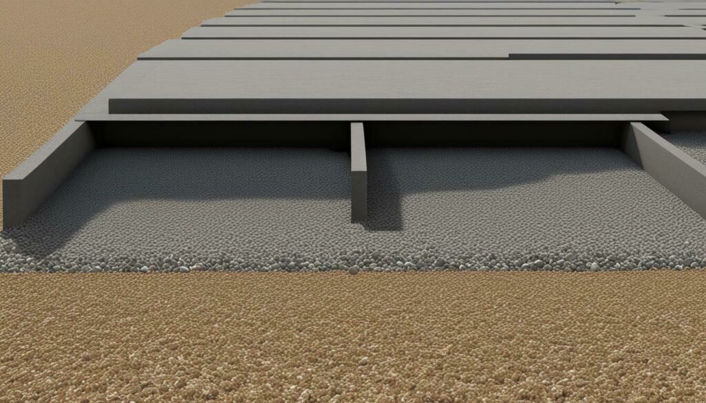gravel depth for under concrete slab