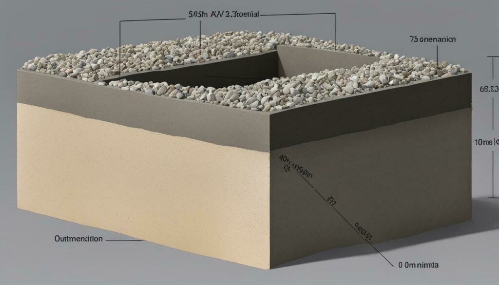 gravel thickness for slab foundation