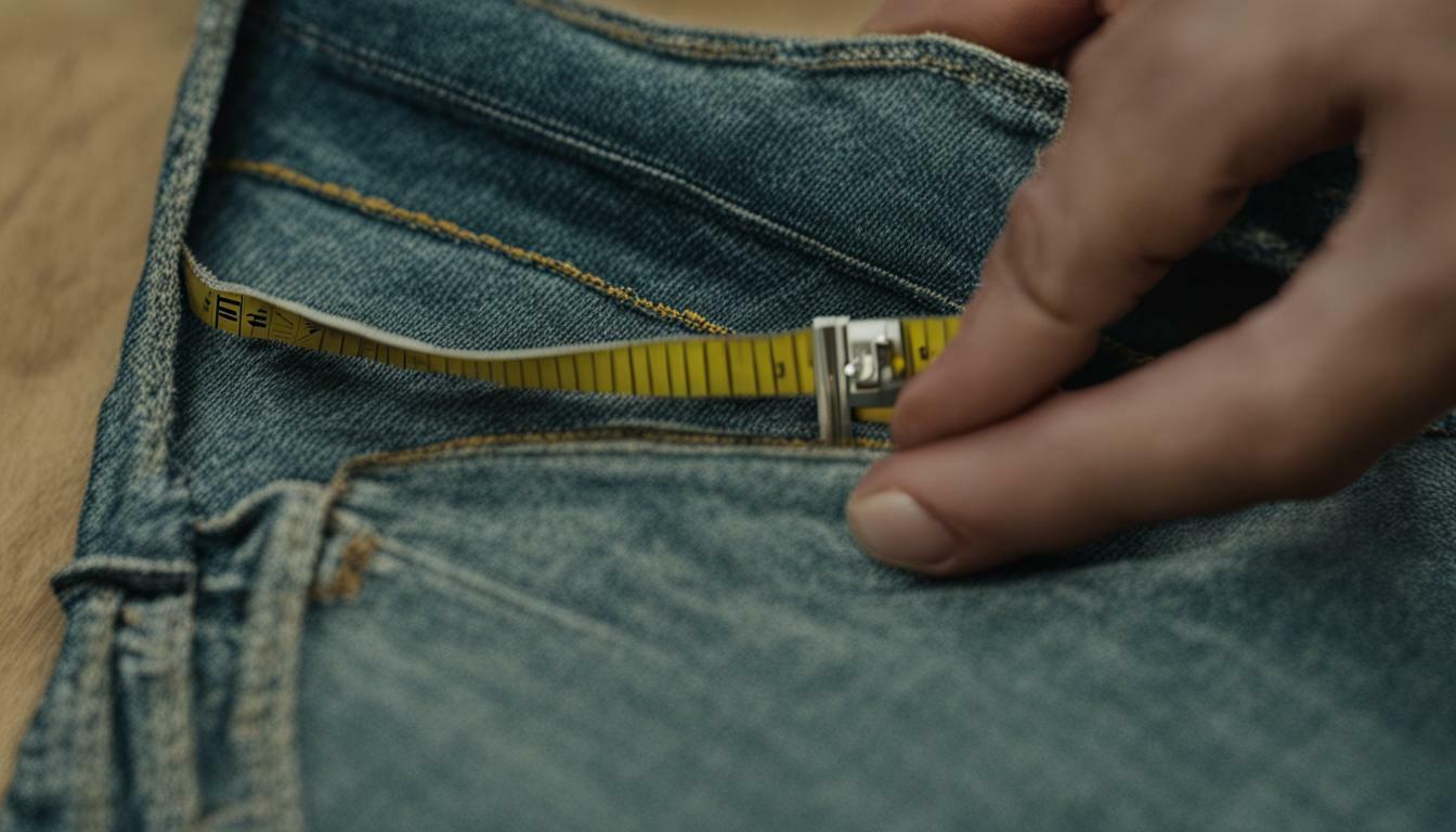 how to check jeans size without wearing