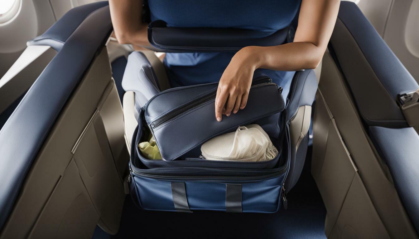 luggage size under seat