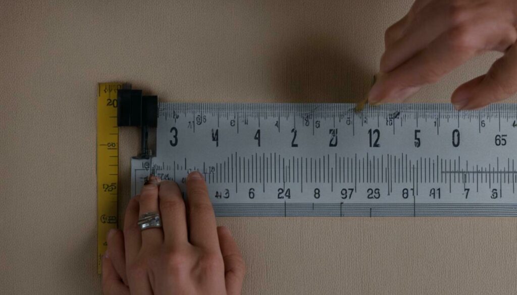 measuring the bed's dimensions