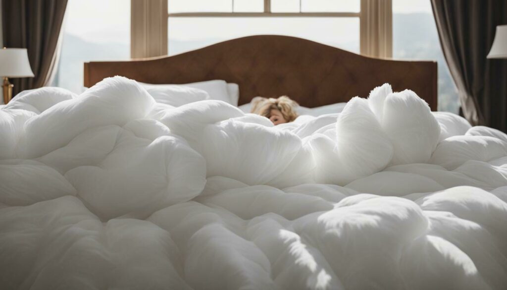 oversized comforter for queen bed