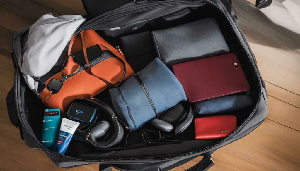travel essentials under seat