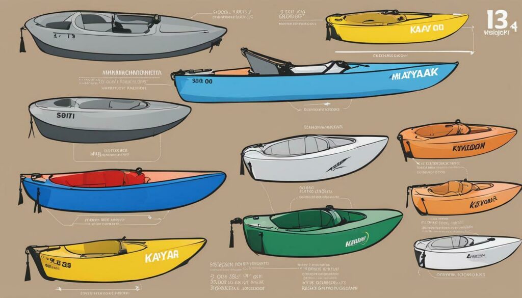 weight capacity of different kayak models