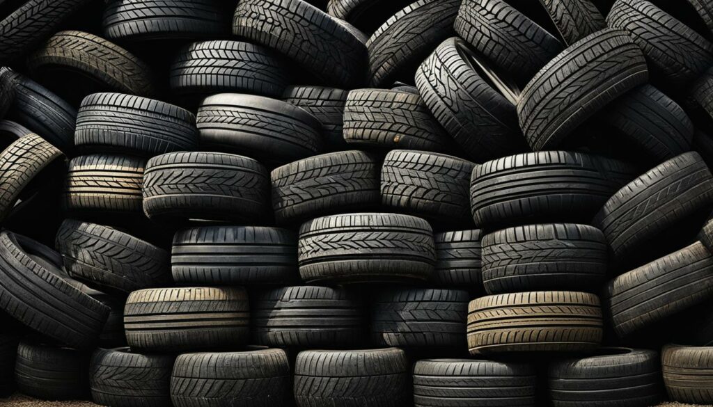 A set of car tires