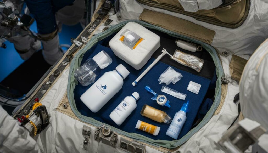 Astronaut hygiene supplies