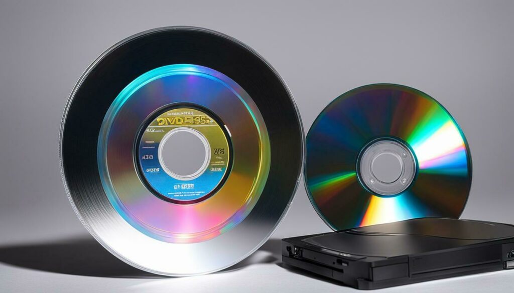 DVD and Blu-ray discs 5 inches in length