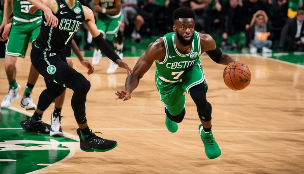 Jaylen Brown leading the Celtics to the NBA Finals