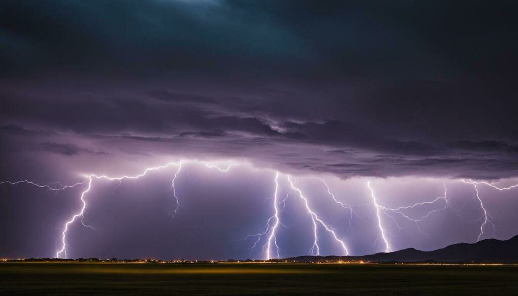 calculating distance of lightning without thunder